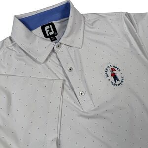 FootJoy Men S 124th US Open Pinehurst No 2 Golf Polo Shirt White USGA Activewear